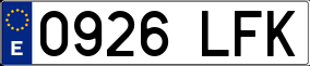 Truck License Plate